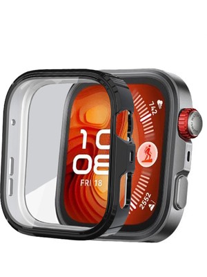 Huawei Watch Fit 4 Pro ile Uyumlu Kasa ve Ekran Koruyucu 360 Tam Koruma Silikon Kılıf