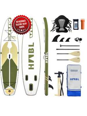 HABL Şişme Sup Board / Stand Up Paddle Board / Paddle Board / 81*320*15cm Full Set Yeşil