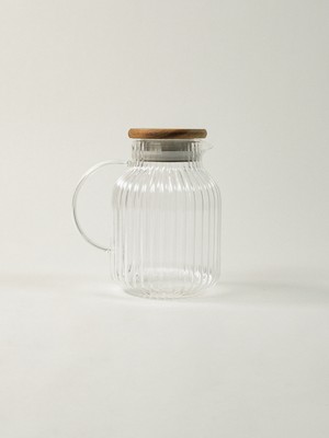 Carle Borosilikat Cam Akasya Kapaklı Sürahi (1500 Ml)