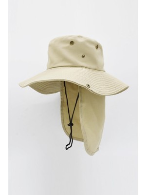 Külah Outdoor Uv Güneş Koruyucu Şapka Bej Lejyoner Safari Şapkası