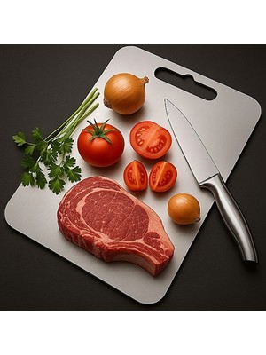 Inci Çelik 304 Paslanmaz Çelik Kesme Pano Büyük 55 x 35 cm
