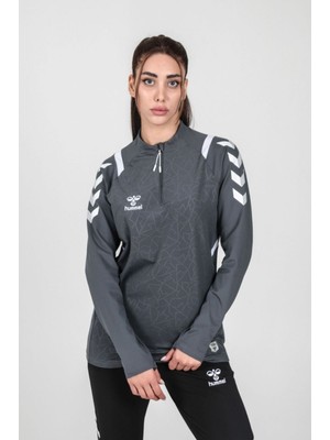 Hummel (6 Farklı Renk) Dream Yarım Fermuar Eşofman Üstü Antrasit - 2xl