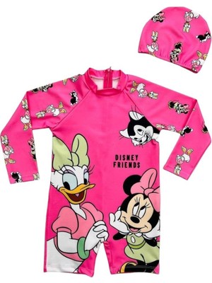 Minnie Mouse Uzun Kollu Mayo - Pembe