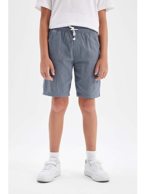 DeFacto Erkek Çocuk Gofre Dokulu Şort