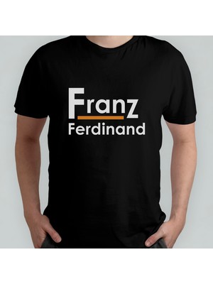 Pixxa Franz Ferdinand Unisex %100 Pamuklu Bisiklet Yaka T-Shirt Model 2