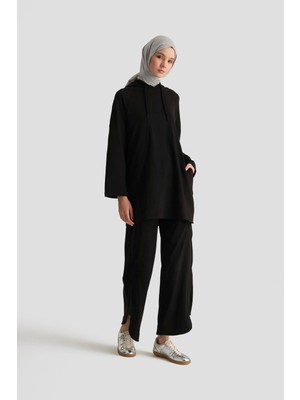 Armine Örme Pantolon 25YD2817 Siyah