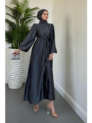 Kaitlyn Taşlı Abiye Füme