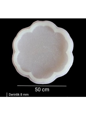 ElHobi 50cm - Çiçek Model Tepsi Kalıbı