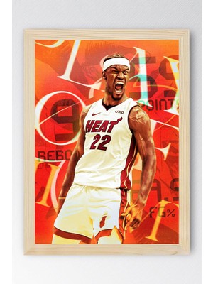 Jimmy Butler Çerçeveli Tablo - Basketbol Nba Posteri Tablo
