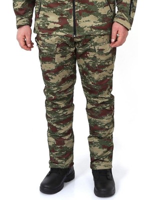 Işik Ticaret Metam Outdoor Softshell Su Geçirmez Kışlık Taktik Erkek Pantolon, Kamuflaj