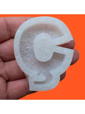 ElHobi Tekli Harf Epoksi Reçine Kalıbı - Ç