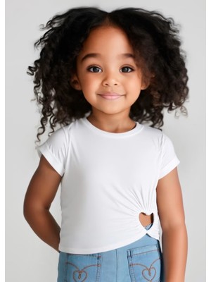 Mayoral Kız Çocuk Crop T-Shirt 3006M