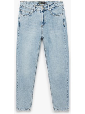 Koton Normal Bel Pamuklu Tapered Fit Jean Pantolon - Joe Jean
