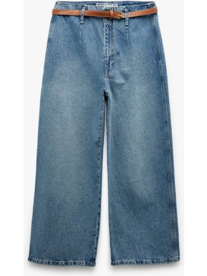 Koton Yüksek Bel Pamuklu Geniş Paça Jean Pantolon - Wide Leg Jeans