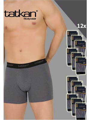 Tatkan - 12'li - Penye Modal Erkek Boxershort