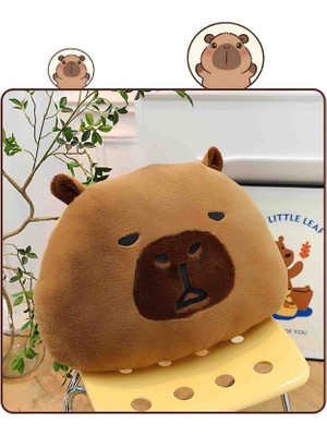 Capybara Peluş Yastık – Sevimli, Yumuşacık, Eğlenceli ve Şirin Dekoratif Yastık & Hediyelik Aksesuar Yumoş Kunduz