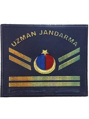 Işık Ticaret "Uzman Jandarma" Yazılı Mini Plastik Rütbe - Rütbe: Uzm.çvş.2