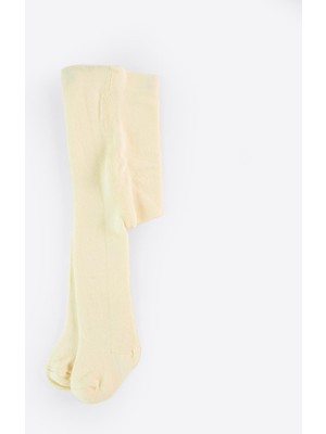 Organik Basıc Bebek Külotlu Çorap Natural