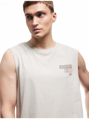 Koton Regular Fit Kolsuz Bisiklet Yaka Pamuklu Etnik Baskılı Atlet