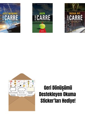 Gece Müdürü + Hain + Insan Avı + Okuma Sticker'ları
