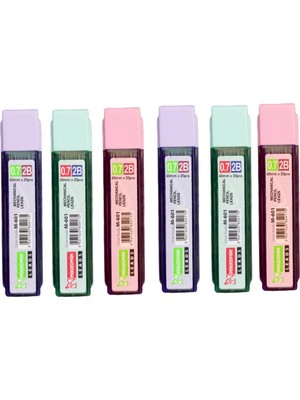 Mikro M-601 2b 60 mm 0.7 Kalem Ucu 6 Tüp Pastel Renkler