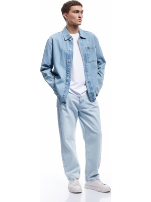 Koton Pamuklu Cep Detaylı Bol Baggy Jean Pantolon