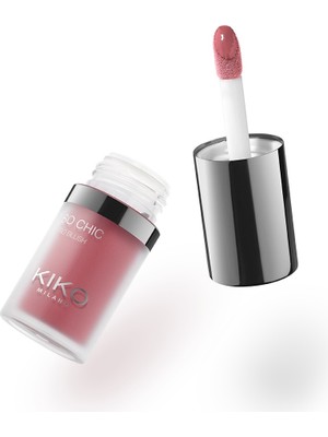Kiko Milano So Chic Trio Blush 04 Ruby Bliss İpeksi Renk Dokusu ile Uzun Süre Kalıcı
