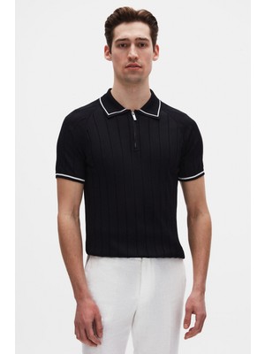 D'S Damat Ds Damat Regular Fit Siyah T-Shirt 4HC060112007M