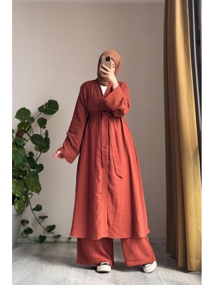 Ande Tesettür Kimono Takım - Bakır