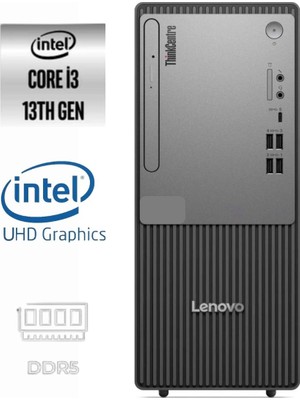 Lenovo Thinkcentre Neo 50T Gen5 I3-13100 12UB0009TR-389 32GB 1tb UHD Graphics 730 Windows 11 Pro Masaüstü Bilgisayar