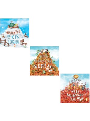 Altın Meşe Palamudu Avı + Gürültülü Bir Kış Uykusu + Bütün Havuçlar Benim 3 Kitap Set