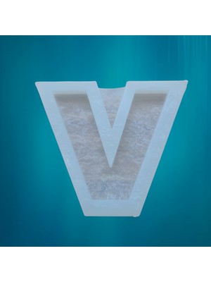 ElHobi Tekli Harf Epoksi Reçine Kalıbı - V