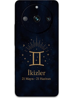 Realme 11 Pro Uyumlu Ikizler Burcu Desenli Telefon Kılıfı + Ekran Koruyucu - 5770