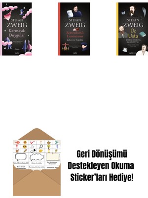 Karmaşık Duygular + Rotterdamlı Erasmus’un Zaferi ve Trajedisi + Üç Usta + Okuma Sticker'ları