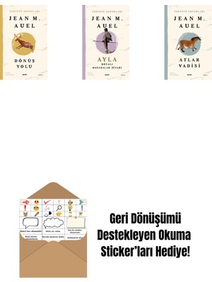 Yeryüzü Çocukları 4 - Dönüş Yolu + Yeryüzü Çocukları 6 - Ayla - Boyalı Mağaralar Diyarı + Yeryüzü Çocukları 2 - Atlar Vadisi + Okuma Sticker'ları