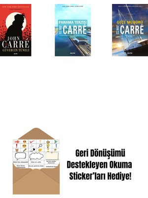 Güvercin Tüneli + Panama Terzisi + Gece Müdürü + Okuma Sticker'ları