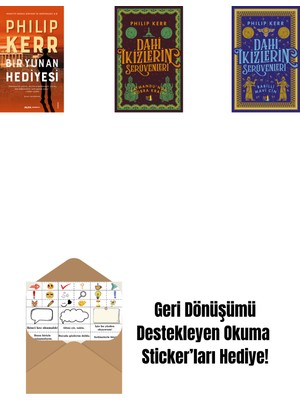 Bir Yunan Hediyesi + Dahi Ikizlerin Serüvenleri - Katmandu'nun Kobra Kralı + Dahi Ikizlerin Serüvenleri - Babilli Mavi Cin + Okuma Sticker'ları