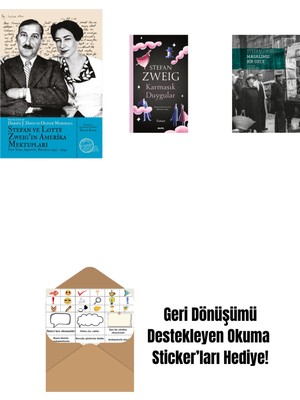 Stefan ve Lotte Zweig’ın  Amerika Mektupları + Karmaşık Duygular + Masalımsı Bir Gece + Okuma Sticker'ları