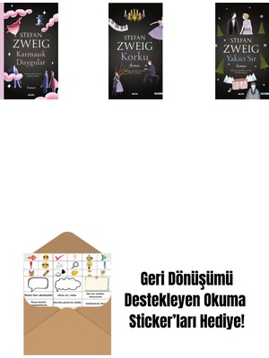 Karmaşık Duygular + Korku + Yakıcı Sır + Okuma Sticker'ları