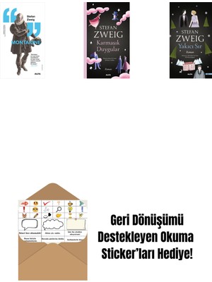 Montaigne + Karmaşık Duygular + Yakıcı Sır + Okuma Sticker'ları