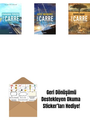 Panama Terzisi + Gece Müdürü + Bahçıvan + Okuma Sticker'ları