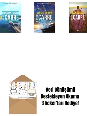 Panama Terzisi + Gece Müdürü + Son Casus + Okuma Sticker'ları