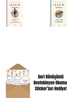 Yeryüzü Çocukları 6 - Ayla - Boyalı Mağaralar Diyarı + Yeryüzü Çocukları 2 - Atlar Vadisi + Okuma Sticker'ları