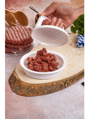 Hamburger ve Köfte Kalıbı Şekillendirici Pratik Köfte Yapma Aparatı Tekli