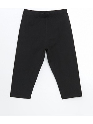 Beli Lastikli 3/4 Boy Kız Çocuk Tayt  (S5)