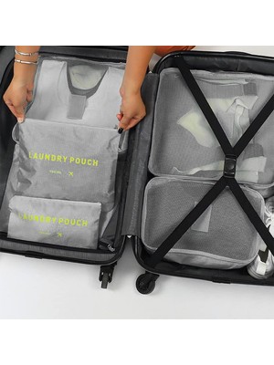 Ecrou 6lı Seyahat Organizeri Gri