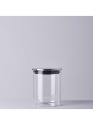 Linens Basic Cam-Metal Kapak 10x10x13 cm Kavanoz
