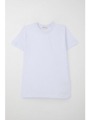 Breeze Erkek Çocuk Tişört Basic 4-14 Yaş, Beyaz