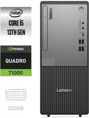 Lenovo Thinkcentre Neo 50T Gen5 I5-13500 12UB0009TR-531 8gb 1tb Quadro T1000 4gb Windows 11 Pro Masaüstü Bilgisayar