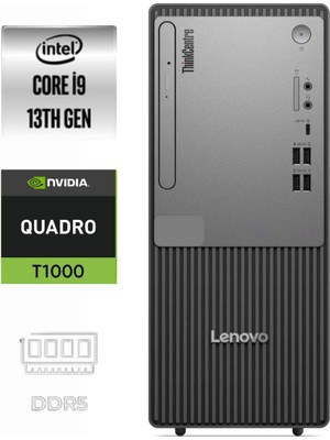 Lenovo Thinkcentre Neo 50T Gen5 I9-13900K 12UB0009TR-344 16GB 2tb Quadro T1000 4gb Freedos Masaüstü Bilgisayar